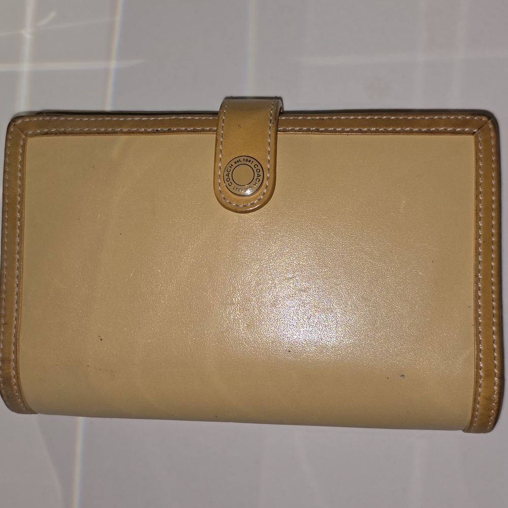 Authentic Coach leather planner/address book